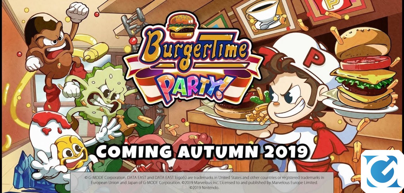 BurgerTime Party! arriva ad ottobre su Switch
