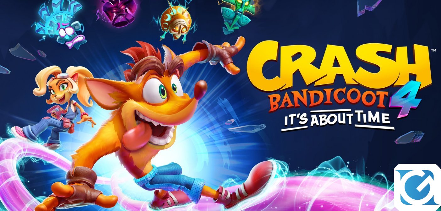 Crash Bandicoot 4: It's About Time è disponibile su PS 5, XBOX Series X/S e Nintendo Switch