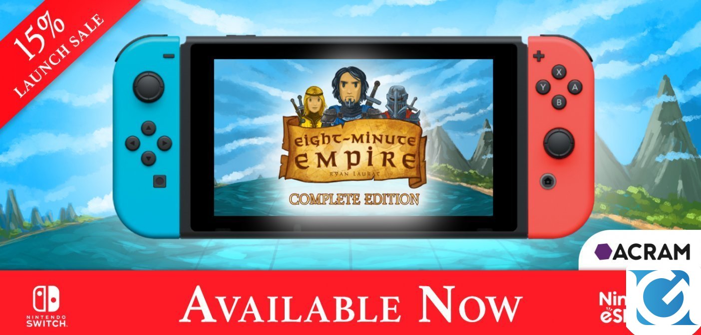 Eight-Minute Empire: Complete Edition sarà disponibile da domani su Switch