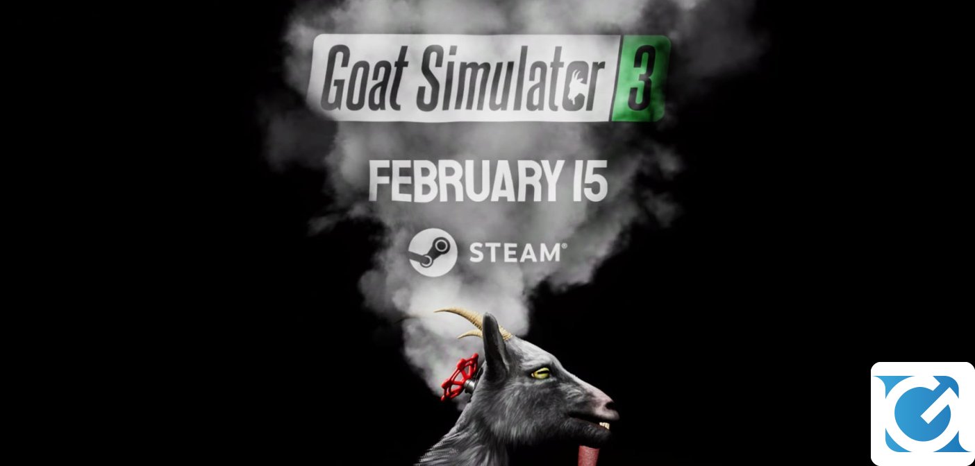 Goat Simulator 3 sarà disponibile su Steam da metà febbraio
