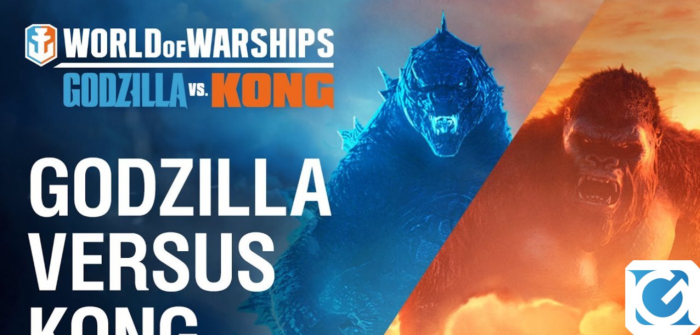 Godzilla e Kong lottano per la supremazia in World of Warships