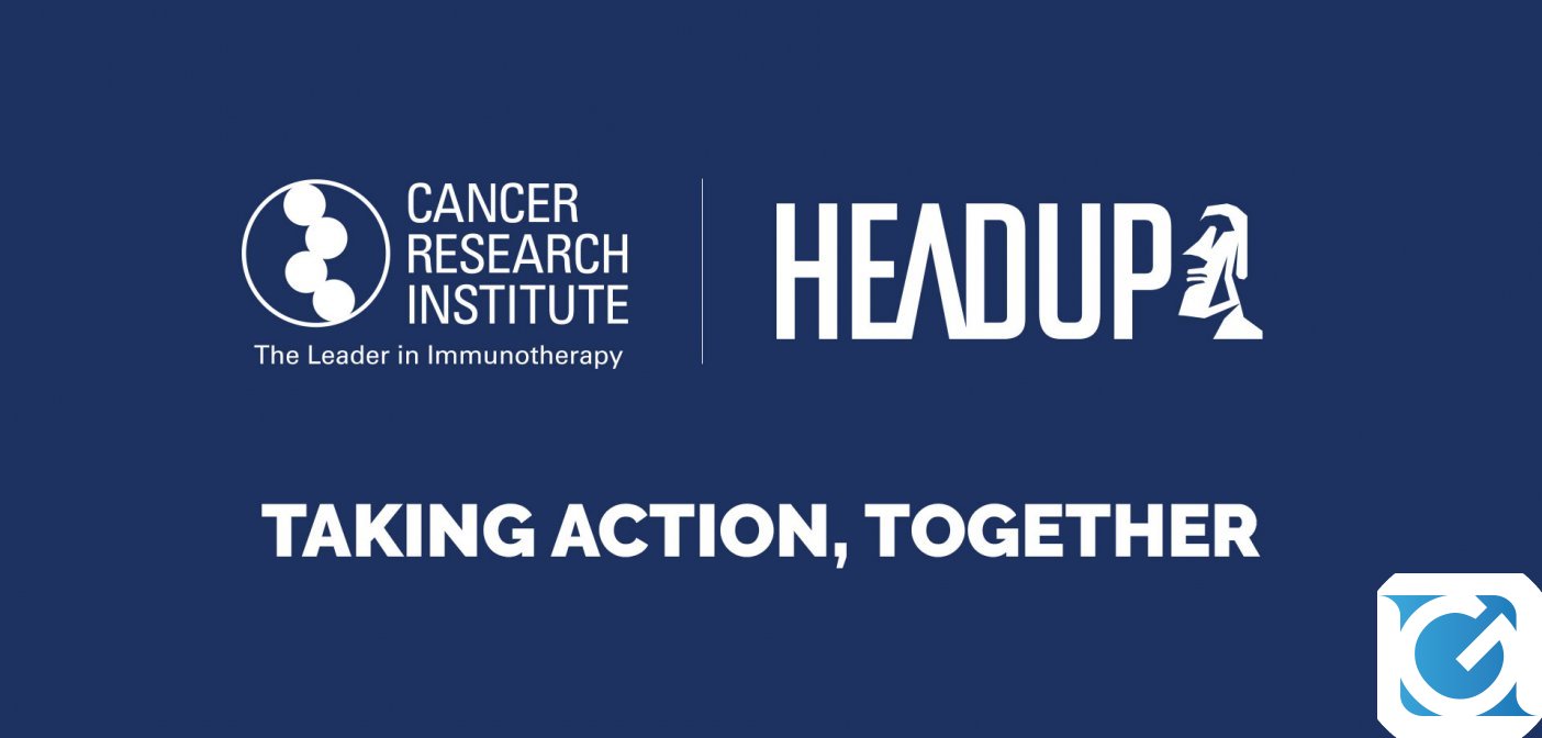 Headup Games e Cancer Research Institute insieme contro il cancro