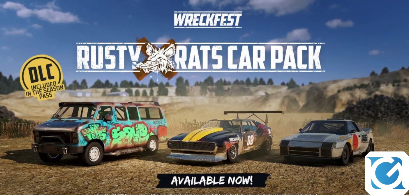Il Rusty Rats Car Pack per Wreckfest è disponibile