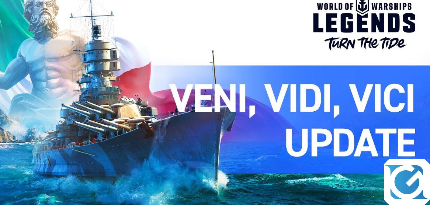 L'aggiornamento Veni, Vidi, Vici di World of Warships Legends introduce nuovi incrociatori italiani