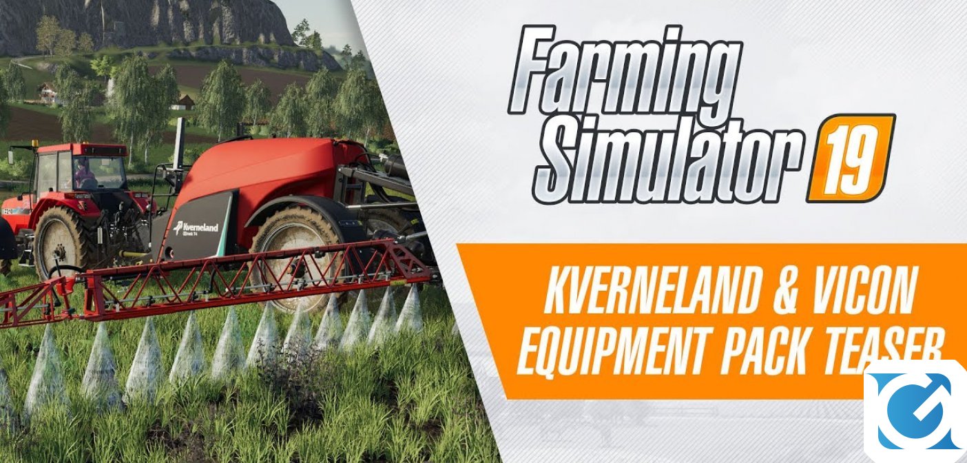 L'Equipment Pack Kverneland & Vicon di Farming Simulator 19 arriverà il 16 giugno