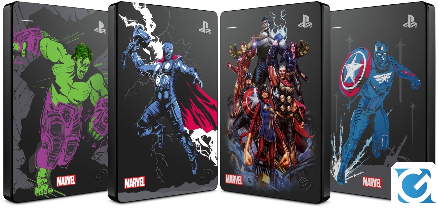 Seagate lancia il gamedrive per PS4 dedicato a Marvel's Avengers in edizione limitata