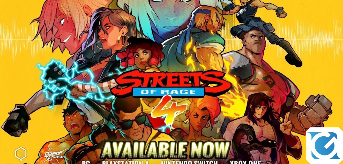 Streets of Rage 4 è disponibile per PC e console