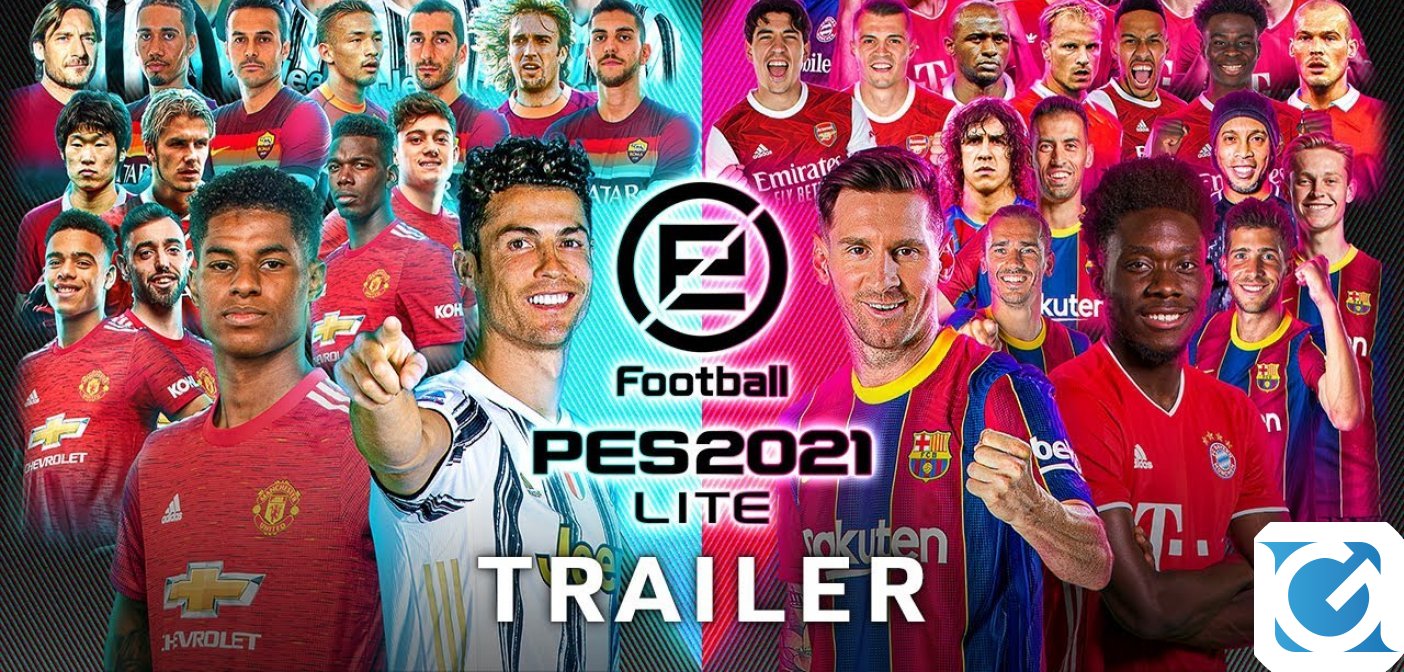 Svelato eFootball PES 2021 Lite, disponibile gratis da oggi