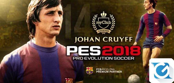 Johan Cruyff: torna in campo con Pro Evolution Soccer 2018