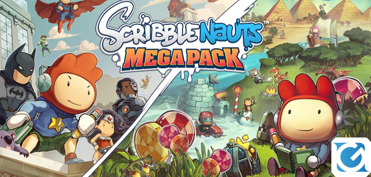 SCRIBBLENAUTS MEGA PACK e' disponibile per XBOX One, PS4 e Switch