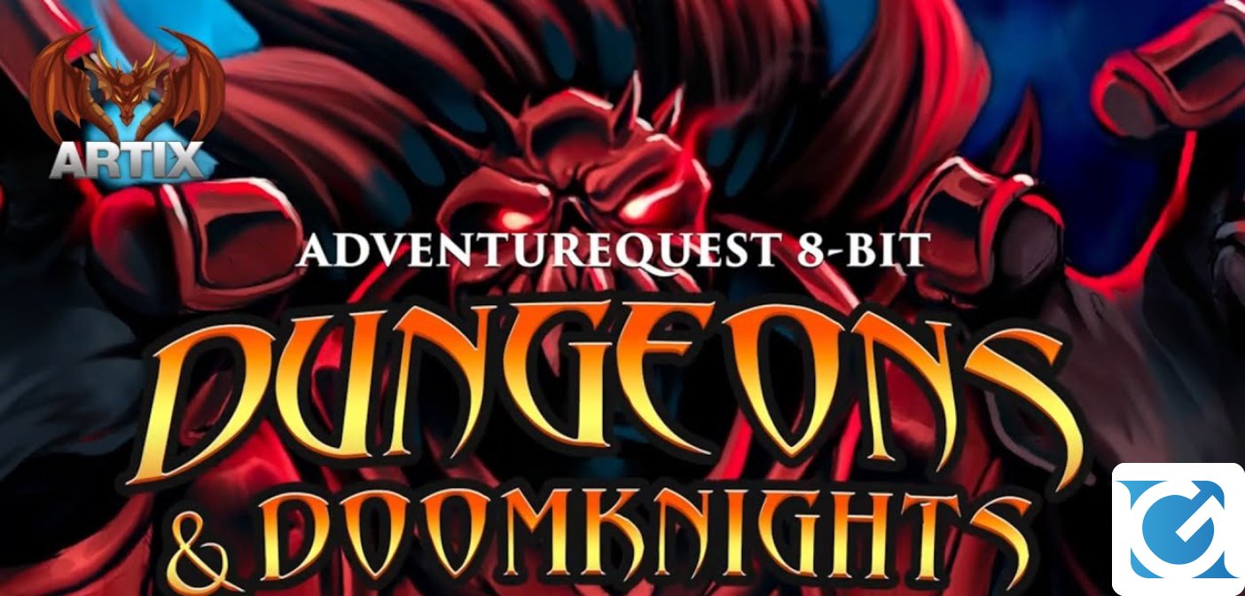 AdventureQuest 8-Bit: Dungeons & DoomKnights è disponibile su PC e Switch