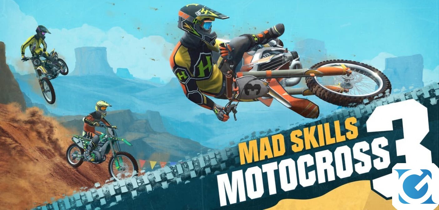 Annunciata data di lancio di Mad Skills Motocross 3 con trailer esplosivo