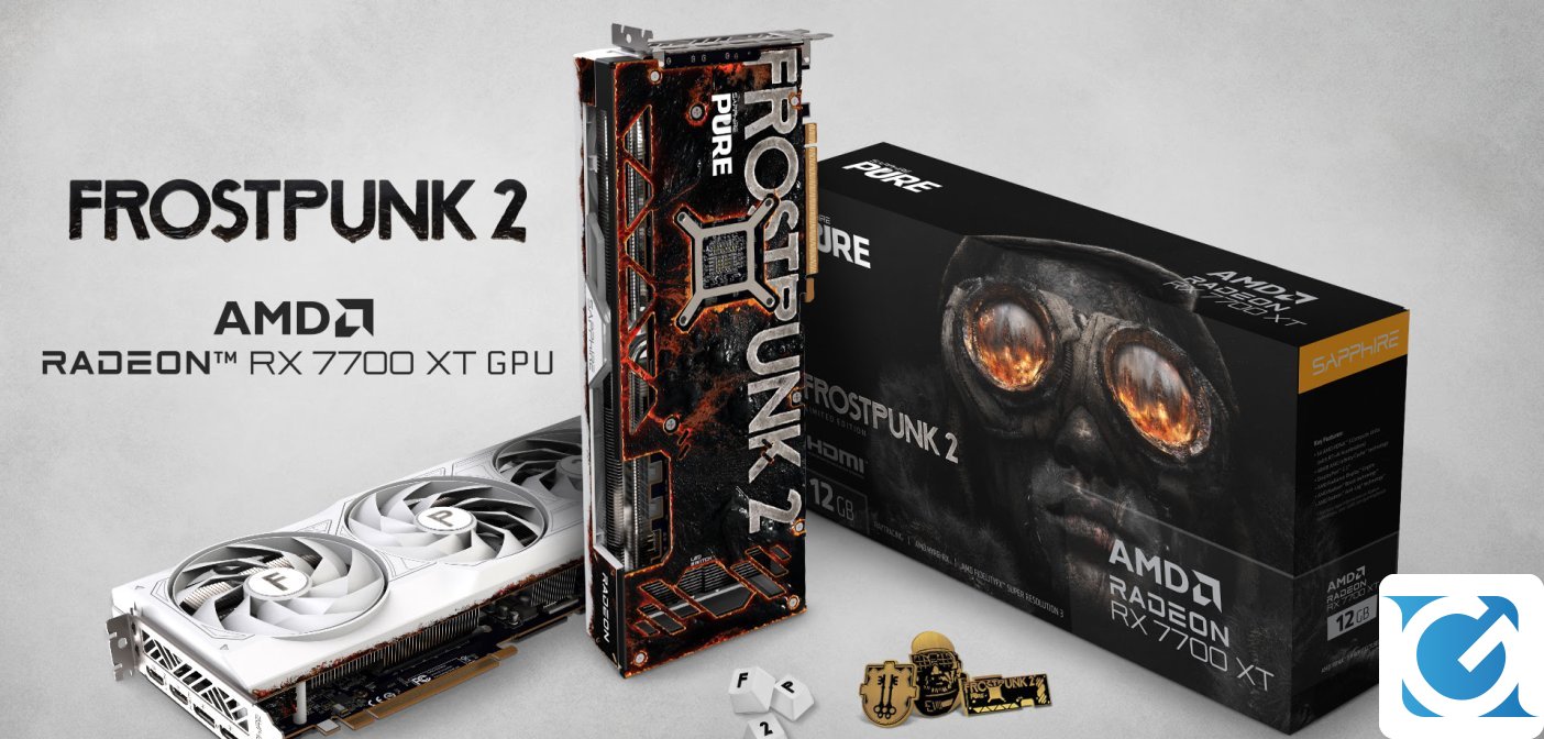 Annunciata la SAPPHIRE AMD Radeon RX 7700 XT Frostpunk 2 Edition
