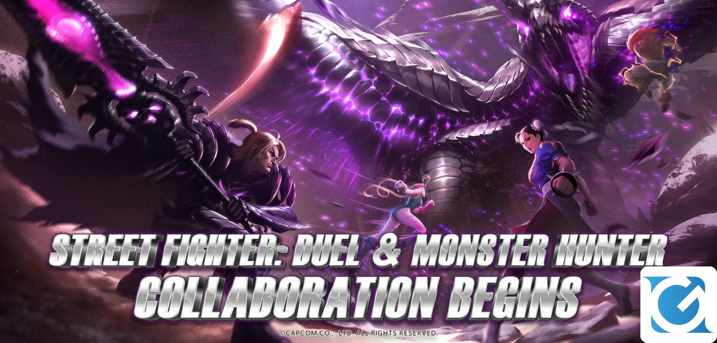 Annunciato un evento di collaborazione tra Street Fighter: Duel e Monster Hunter