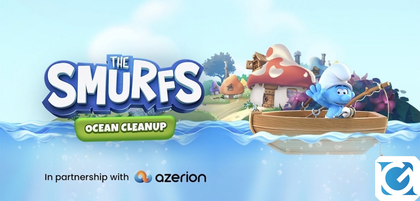 Azerion lancia I Puffi: Puliamo l'Oceano, un gioco educativo
