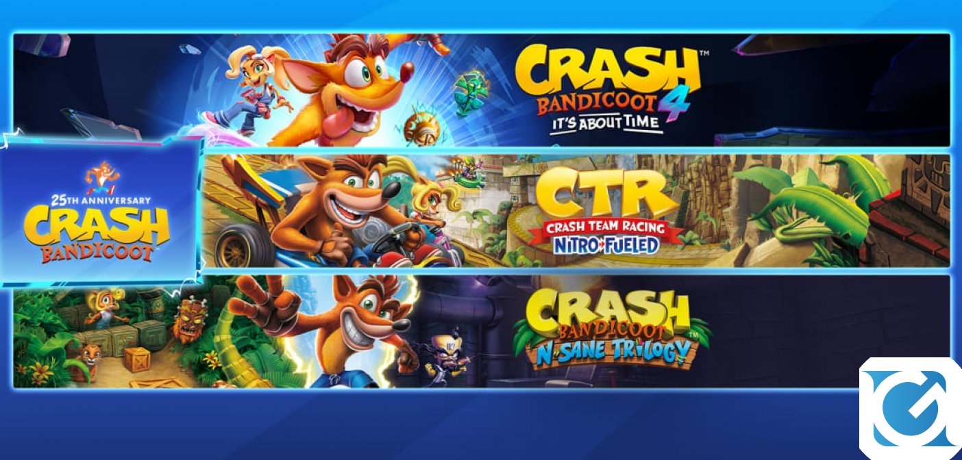 Crash Bandicoot celebra 25 anni di divertimento: arriva il bundle Crashiversary