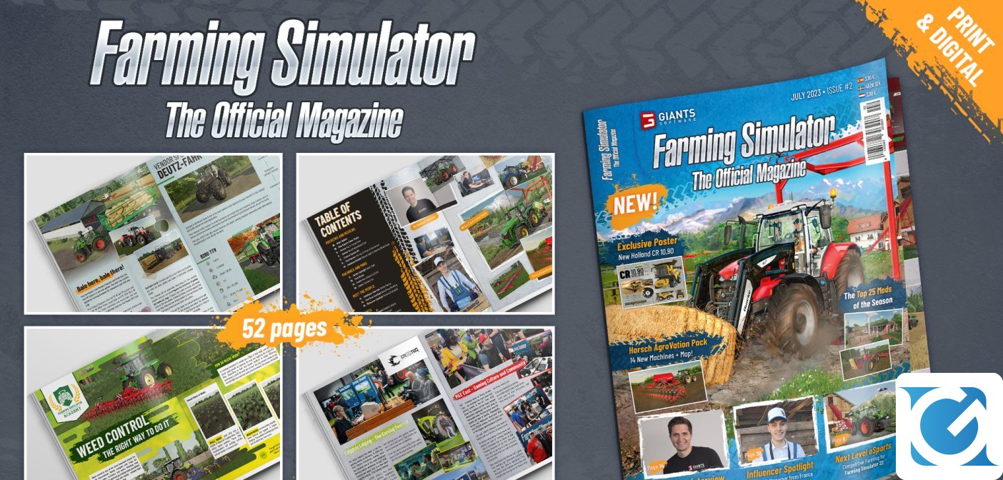 Disponibile da oggi la seconda uscita del magazine ufficiale di Farming Simulator