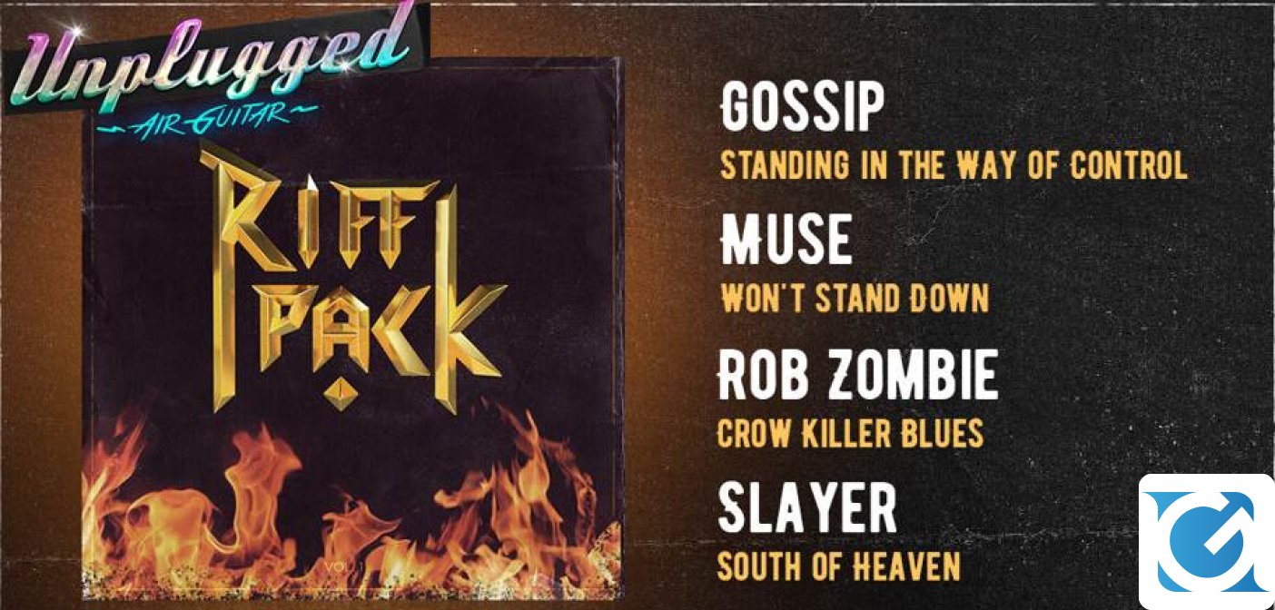 Gossip, Muse, Rob Zombie e Slayer sono i protagonisti del nuovo Riff Pack di VR Unplugged