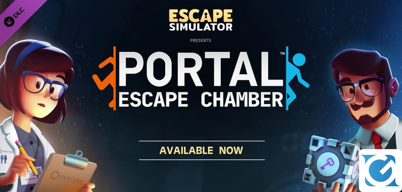 Il DLC Portal Escape Chamber per Escape Simulator è disponibile