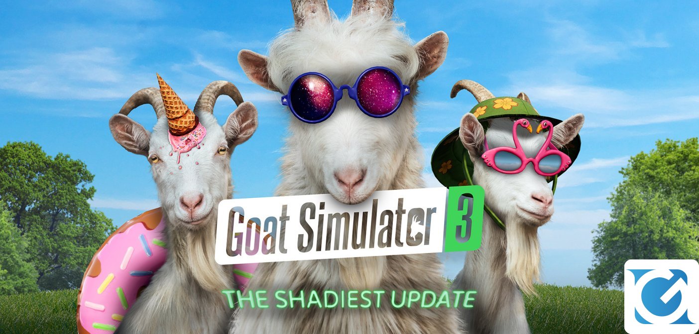 Il nuovo aggiornamento gratuito Shadiest Update di Goat Simulator 3 è disponibile