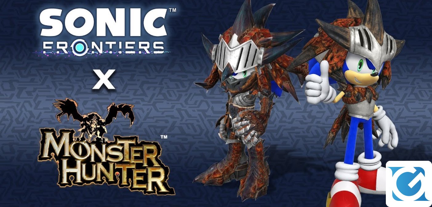 Il pack collaborazione tra Monster Hunter e Sonic Frontiers è disponibile