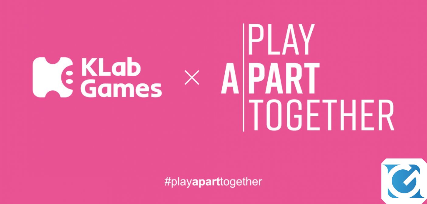 KLab, l'Industria dei videogiochi e l'OMS, promuovono la campagna #PlayApartTogether