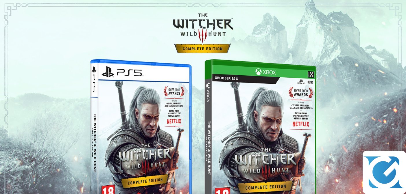 L'edizione fisica di The Witcher 3: Wild Hunt - Complete Edition per PS5 e XBOX Series X arriverà presto