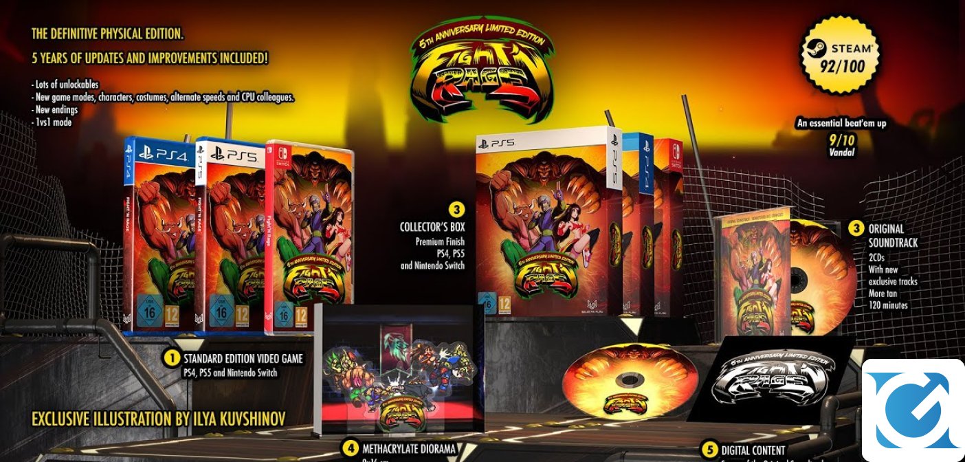 La 5th Anniversary Limited Edition di Fight'n Rage è disponibile