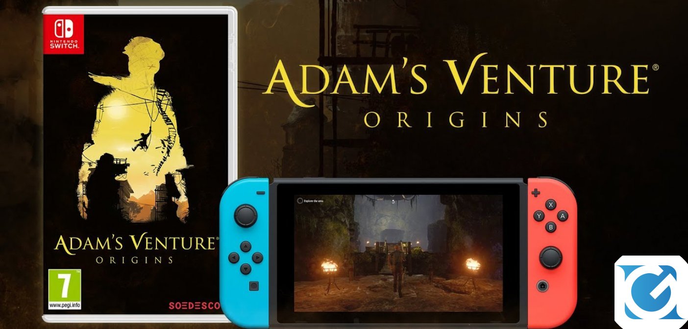 La versione fisica di Adam's Venture: Origins per Nintendo Switch arriva sugli scaffali