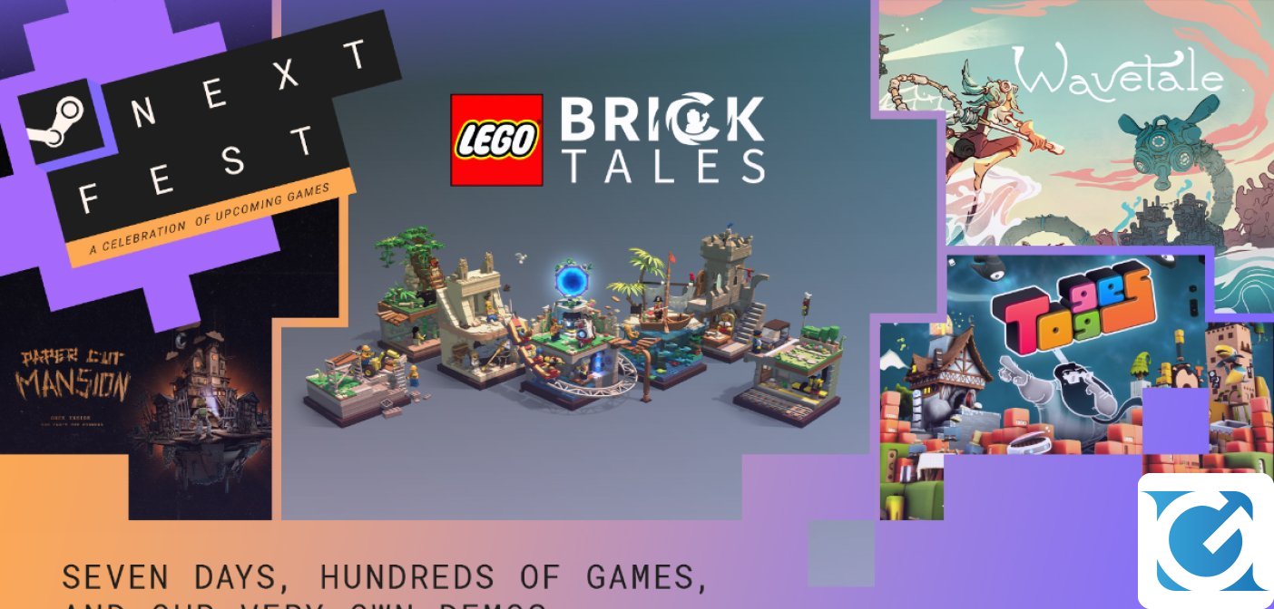 LEGO Bricktales, Wavetale, Togges e Paper Cut Mansion presenti alla Steam Next Fest