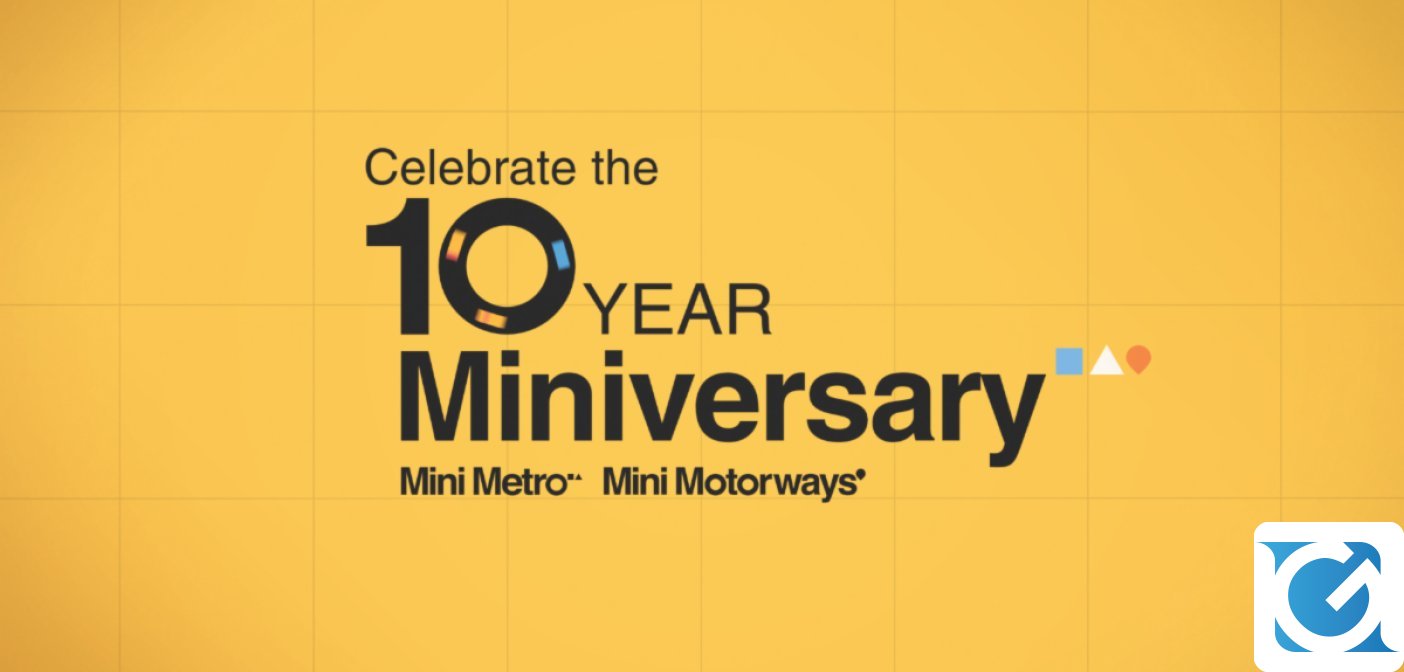 Mini Metro festeggia 10 anni!