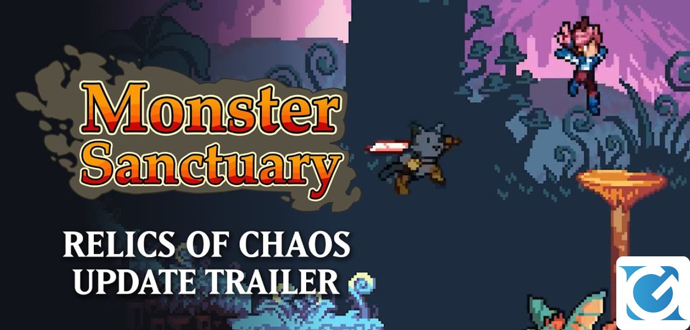 Monster Sanctuary si aggiorna con nuovi contenuti con l'aggiornamento Relics of Chaos