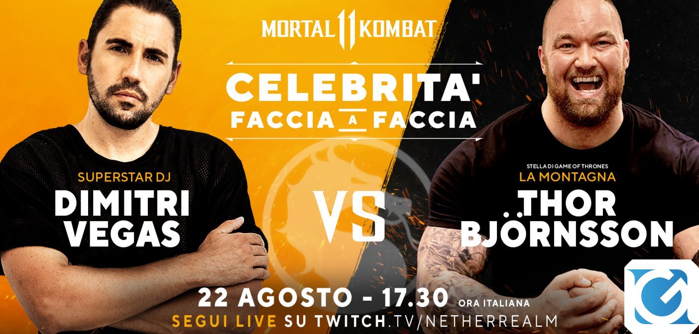 Il DJ Dimitri Vegas Vs La Montagna Hafpor Julius Bjornsson a Mortal Kombat 11