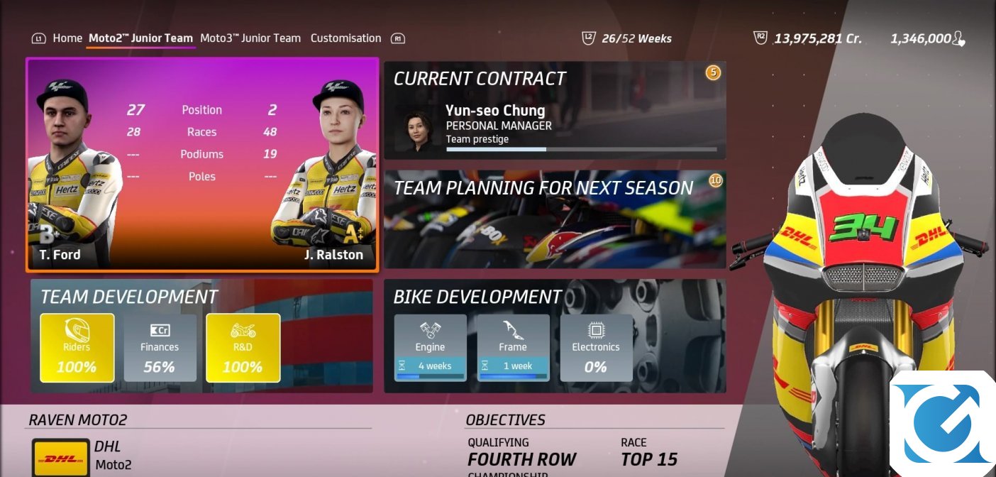 MotoGp 20 aggiunge la feature Junior Team nella sua modalità carriera