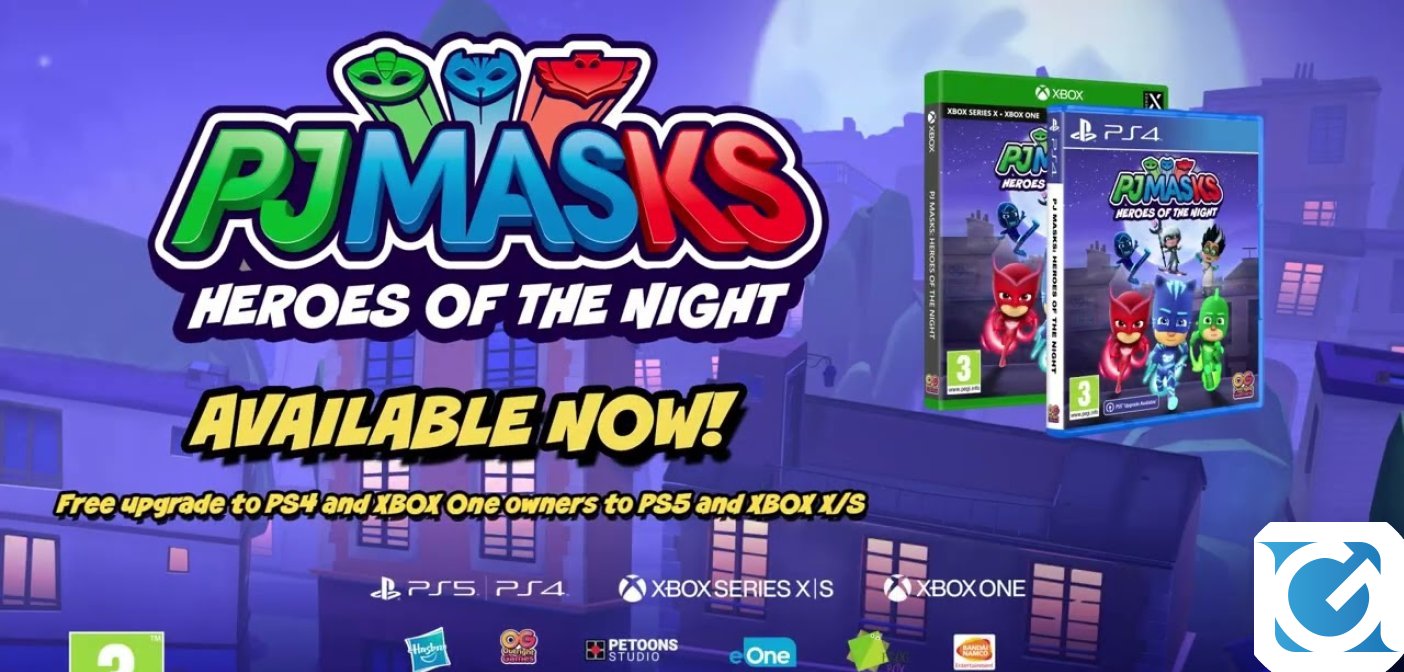 PJ Masks: Eroi della Notte è disponibile Playstation 5 e XBOX Series X