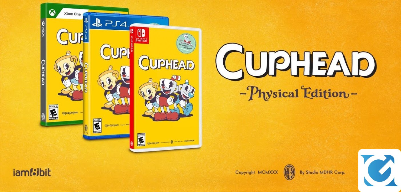 Pre-ordina l'edizione fisica di Cuphead su XBOX One, Nintendo Switch e Playstation 4