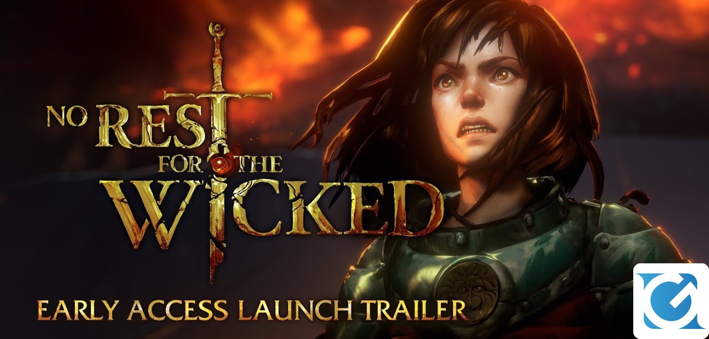 Pubblicato il trailer di lancio di No Rest for the Wicked e svelato il prezzo