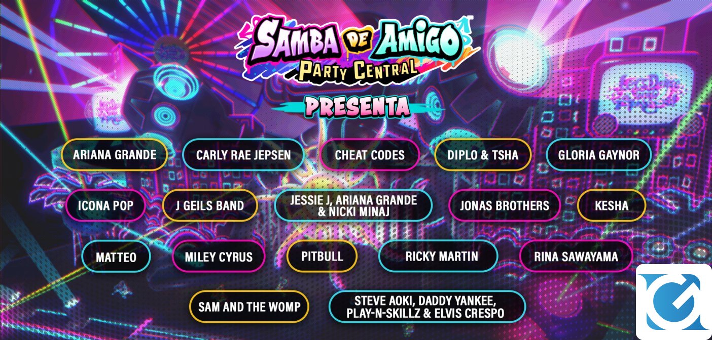 SEGA svela la prima carrellata di canzoni di Samba de Amigo: Party Central