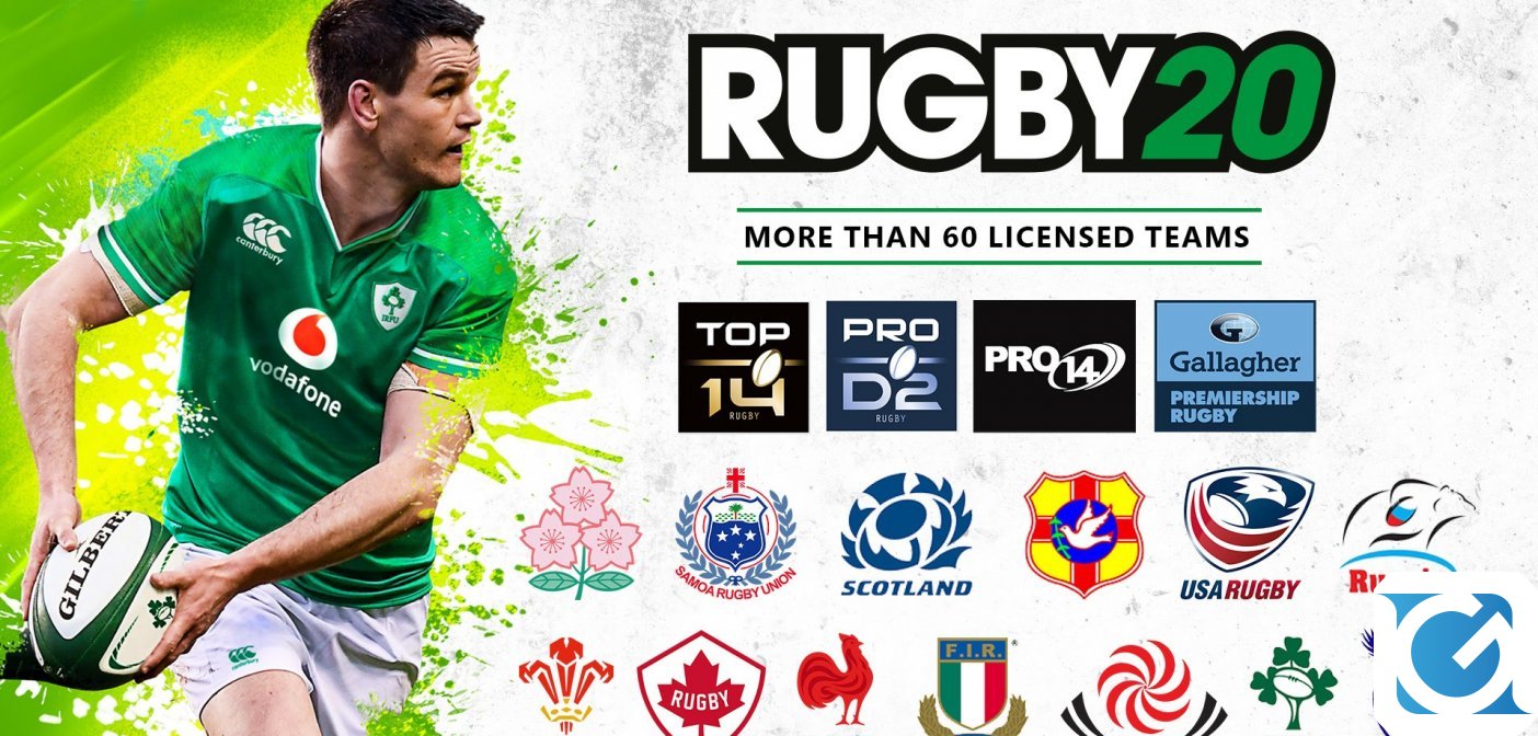 Svelate le licenze ufficiali di Rugby 20