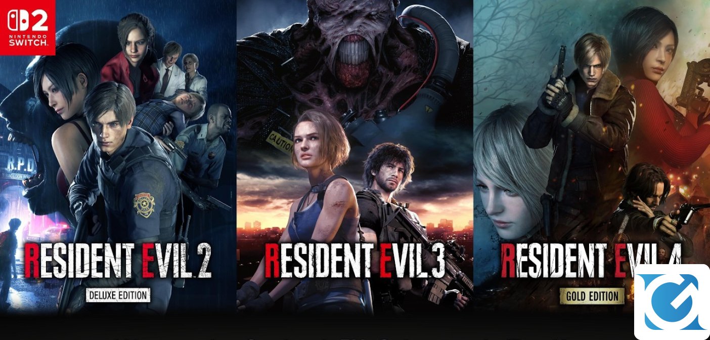 Tre iconici remake di Resident Evil arrivano su Nintendo Switch 2
