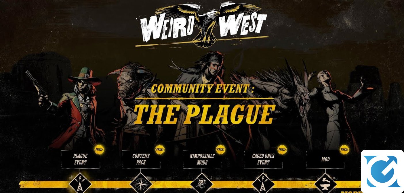 Un'apocalisse zombie invade Weird West