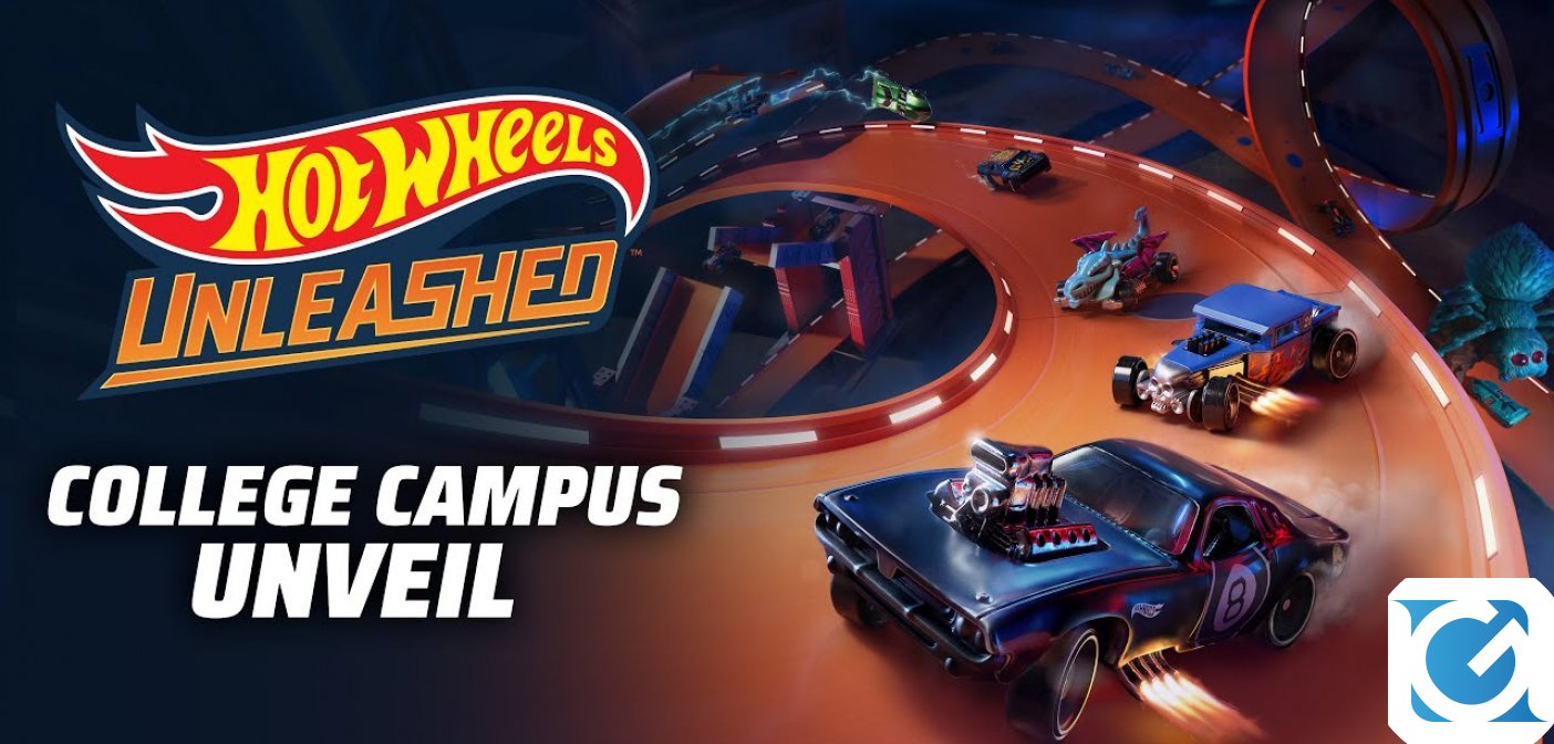 Un nuovo video di gameplay di Hot Wheels Unleashed svela la terza ambientazione: Il College Campus